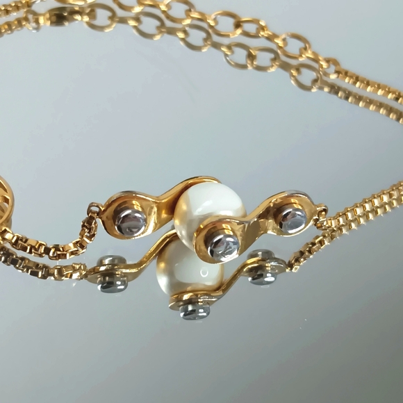 Louis Vuitton RARE ✨️Speedy Pearl Gold Tone Bracelet M68063 - Picture 7 of 14